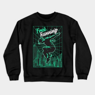 Parkour Freerunner Retro Themed Gift Crewneck Sweatshirt